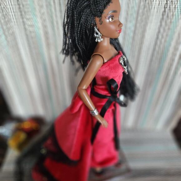 Custom Disney ily 4ever barbie doll dark skin braids styled for the Holi… - Picture 9 of 12